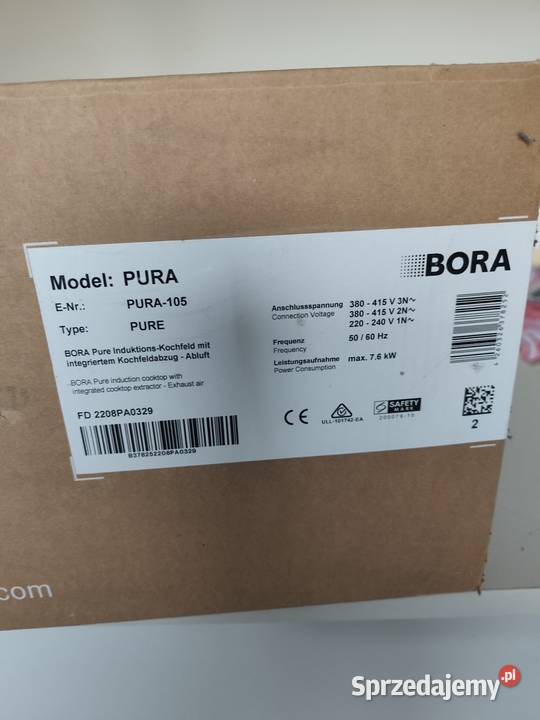 Płyta indukcyjna Bora Pura Nowa Akcesoria kuchenne Legnica