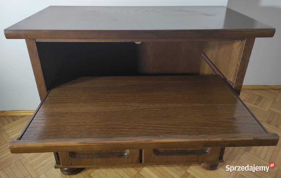 Szafka RTV pod telewizor ciemny dąb rustykalny 80cm Warszawa sprzedam