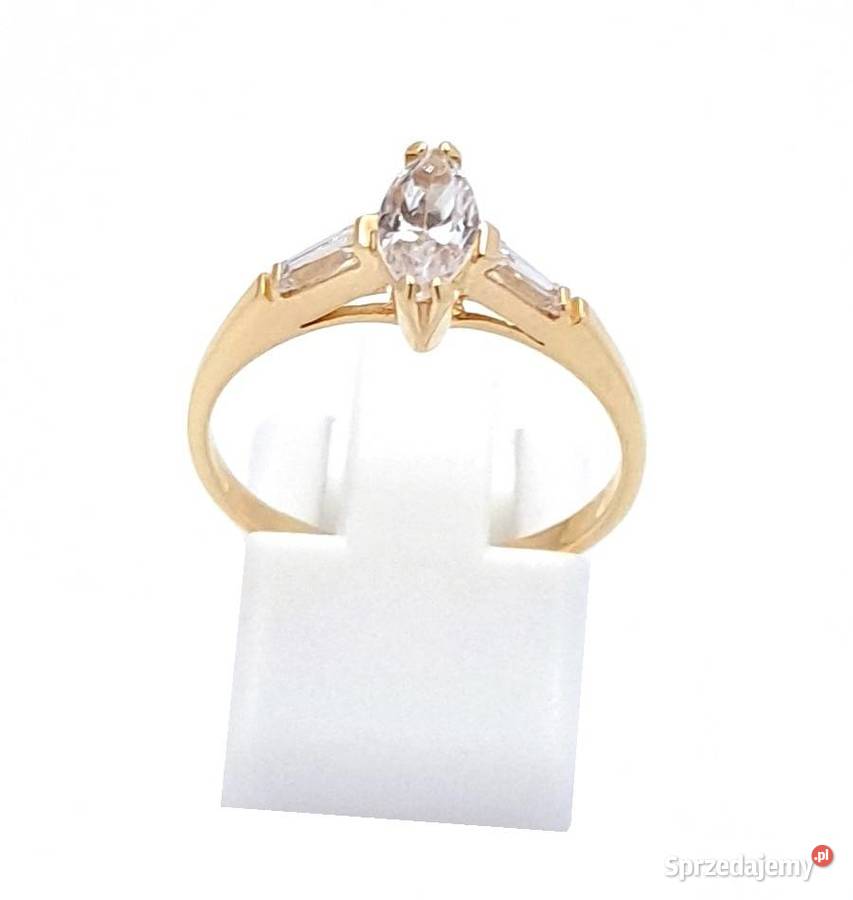 Pierścionek r15 Złoty pr585 Glamour Subtelny Poznań