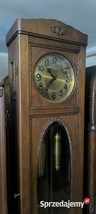 Lenzkirch 1895 r zegar stojący piękny gabinetowy Kwaczała sprzedam