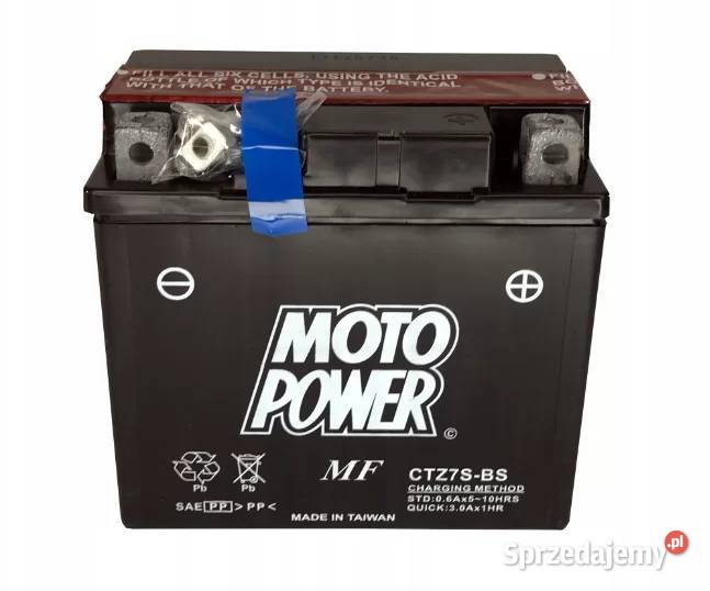 Akumulator motocyklowy MotoPower CTZ7SBS 12V 6Ah Akumulatory motocyklowe Łódź