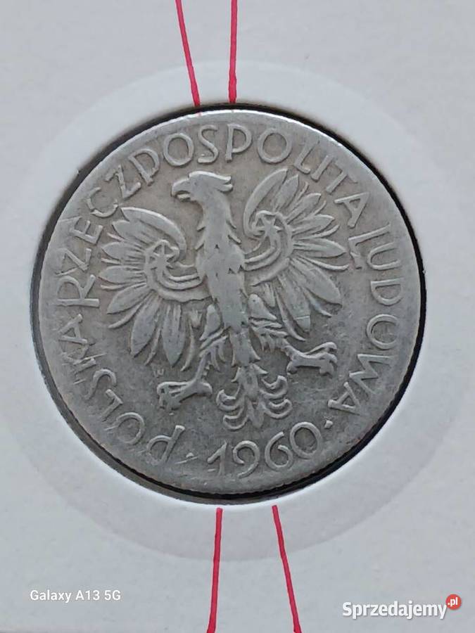 5 Złotych Rybak 1960 r Skrętka 2 Konin