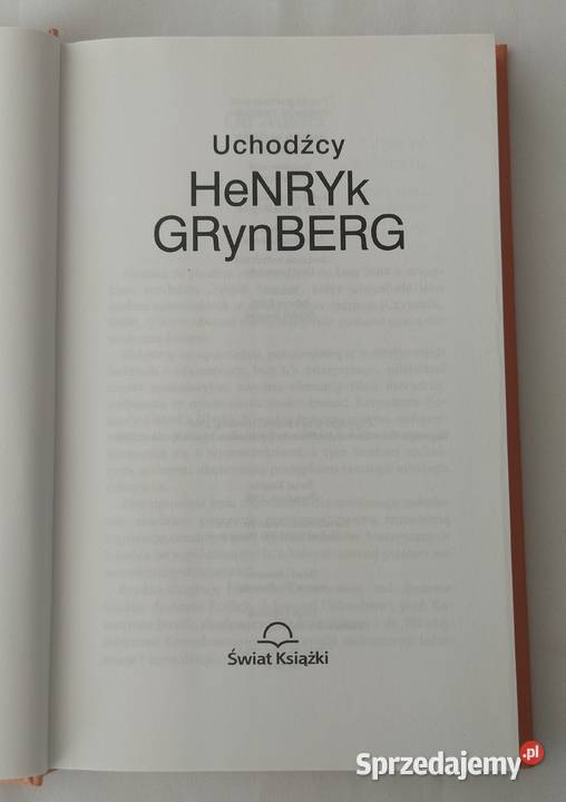 UCHODŹCY Henryk Grynberg Hajnówka