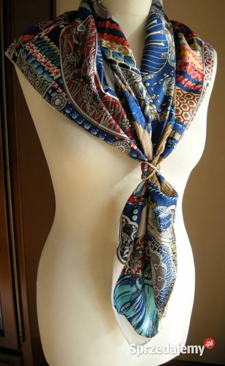 Hermes apaszka jedwabna 9090