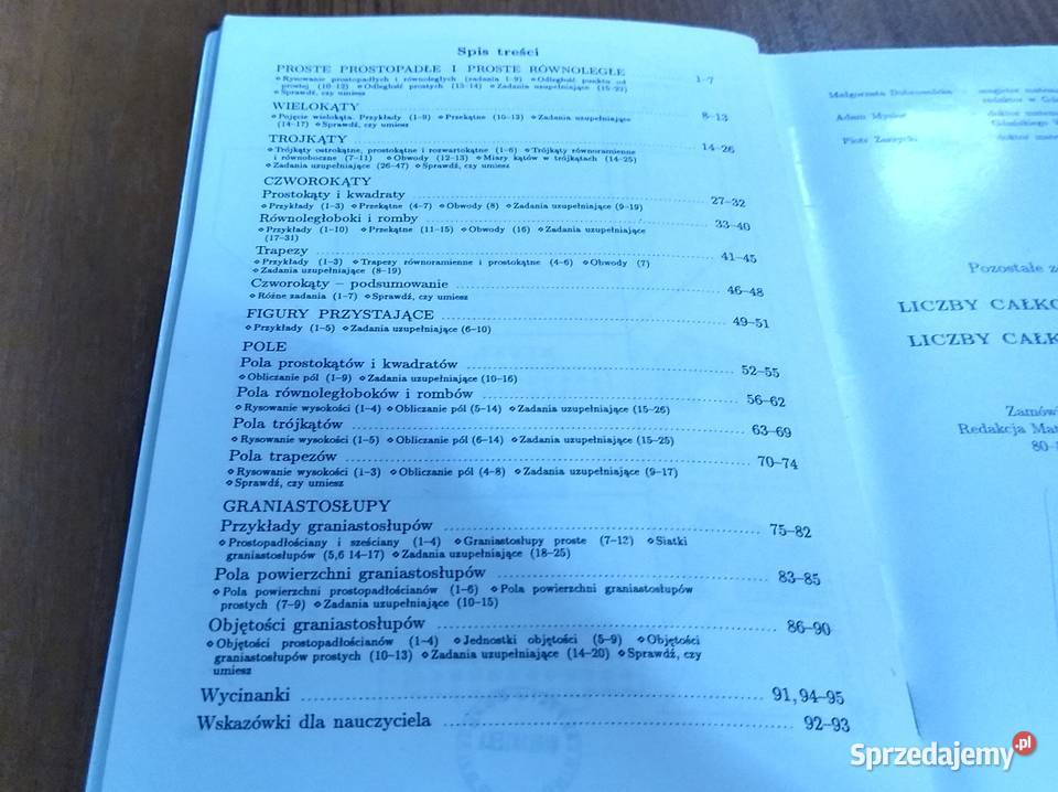 Matematyka 5 geometria zeszyt ćwiczeń z plusem Gdańsk