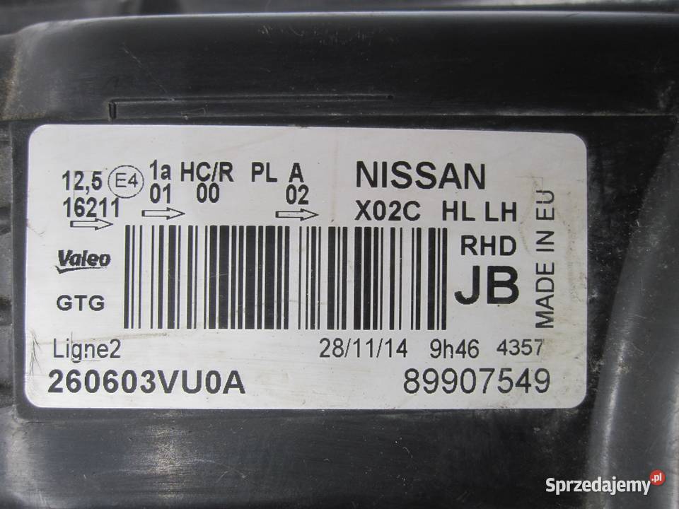 NISSAN NOTE II E12 15r lampa lewa przód 89907549 Kielce