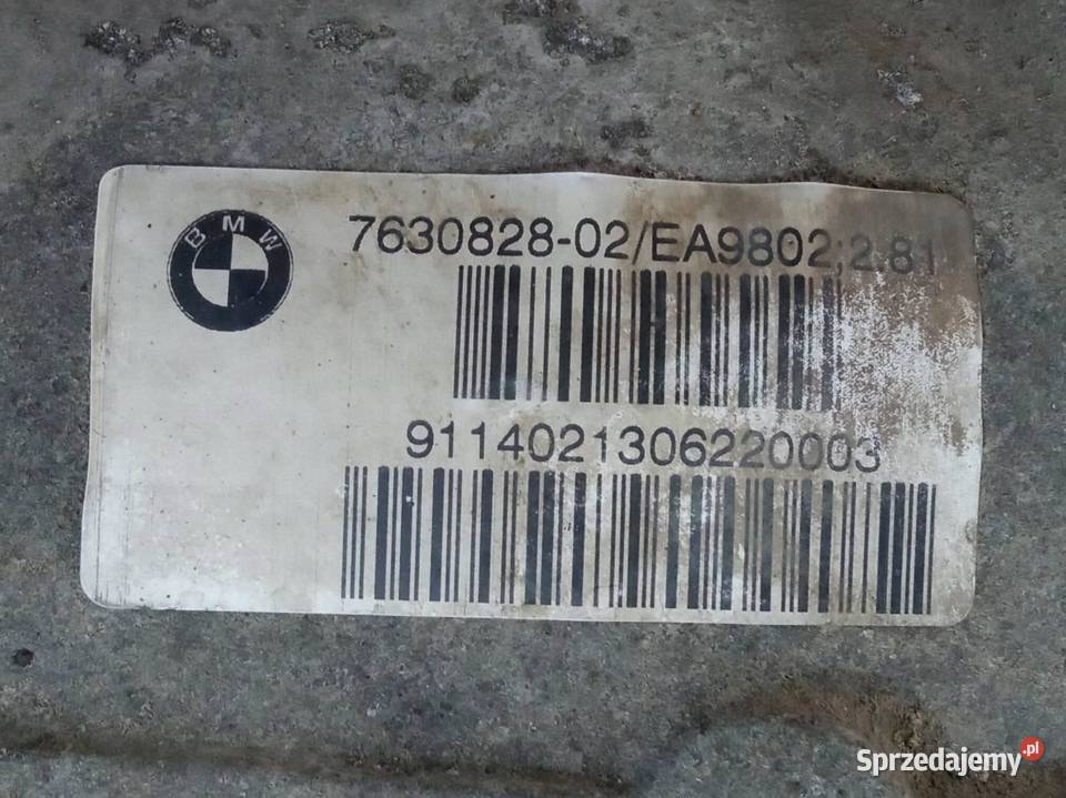 DYFERENCJAŁ MOST TYŁ 30 D 312 7630828 281 Bmw Dyferencjały