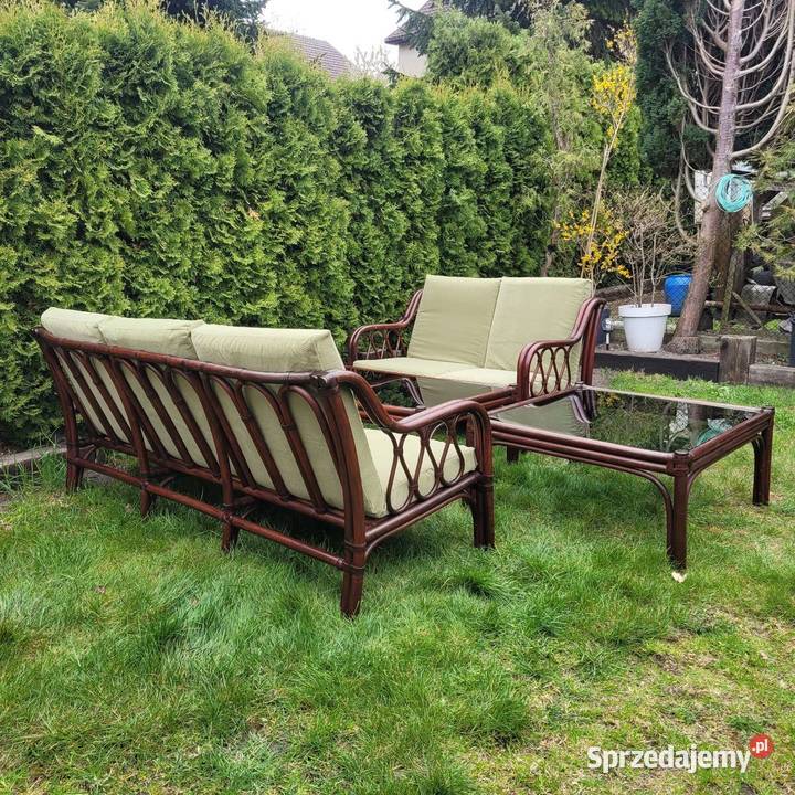 Duży zestaw ogrodowy z bambusa Białogard