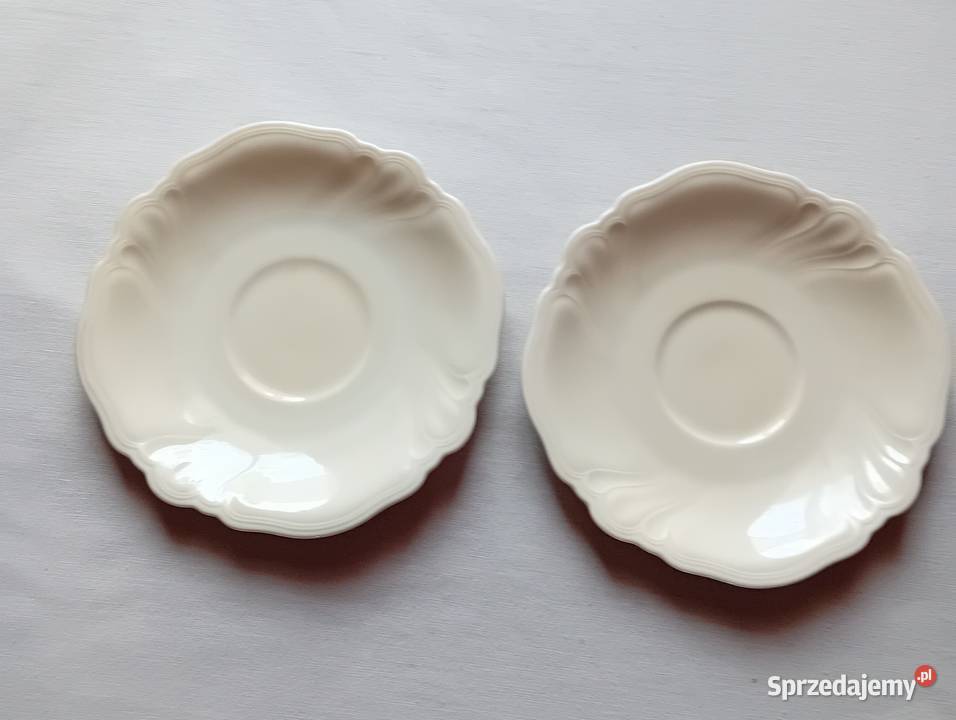 Dwa spodeczki pod filiżanki Rosenthal Viktoria Antyki, Sztuka, Kolekcje Koźminek