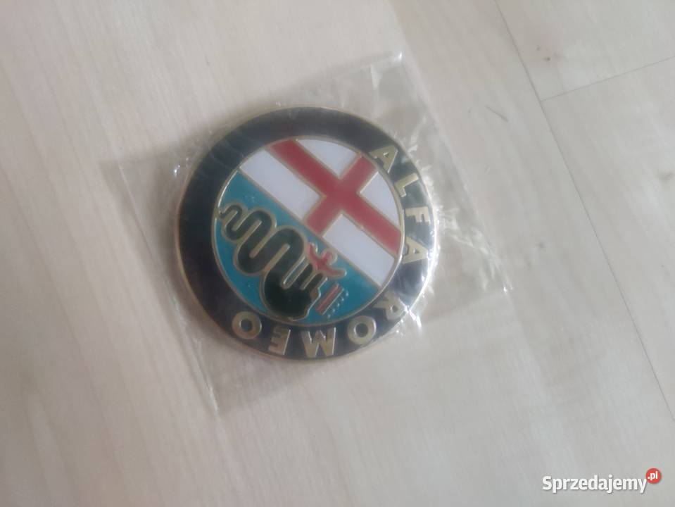 Znaczek emblemat Alfa Romeo Złoty 156 159 Moto osobowe Bochnia