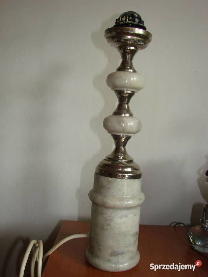 marmurowa podstawa starej lampy CCCP Pruszcz Gdański