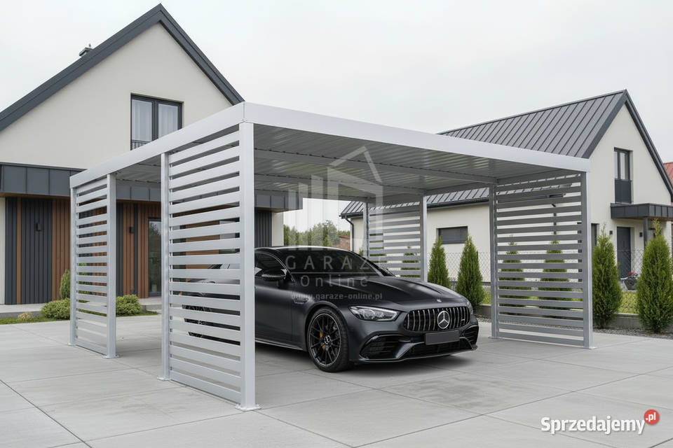 Carport PREMIUM Wiata samochodowa 5x5 biały Leszno