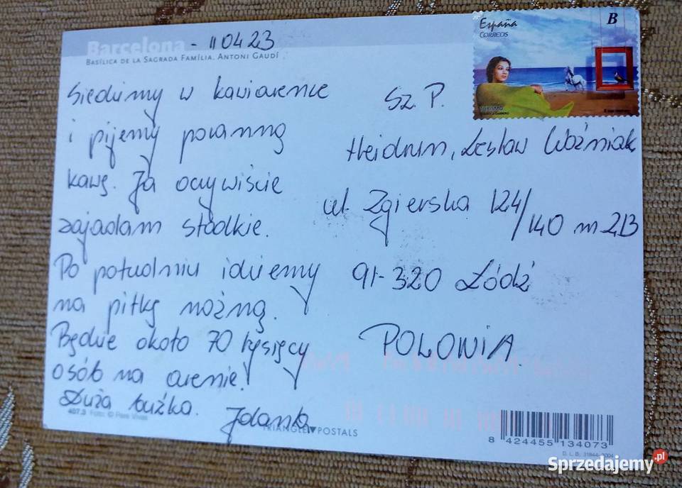 BARCELONA WIDOK NA SECESYJNĄ BAZYLIKĘ MNIEJSZĄ Piszczac