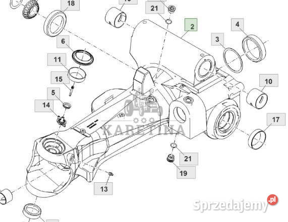 John Deere 7830 Obudowa Pochwa Przedniej Osi Jastrzębniki