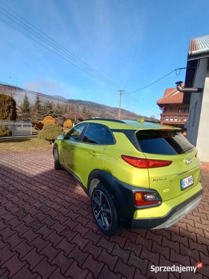 Hyundai KonaNajbogatsza wersja2020r16 T Rok produkcji 2020 małopolskie Szymbark