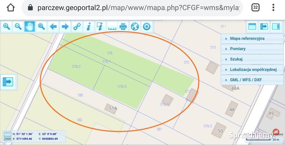 Białka Parczewska 3 działki lubelskie Parczew sprzedam