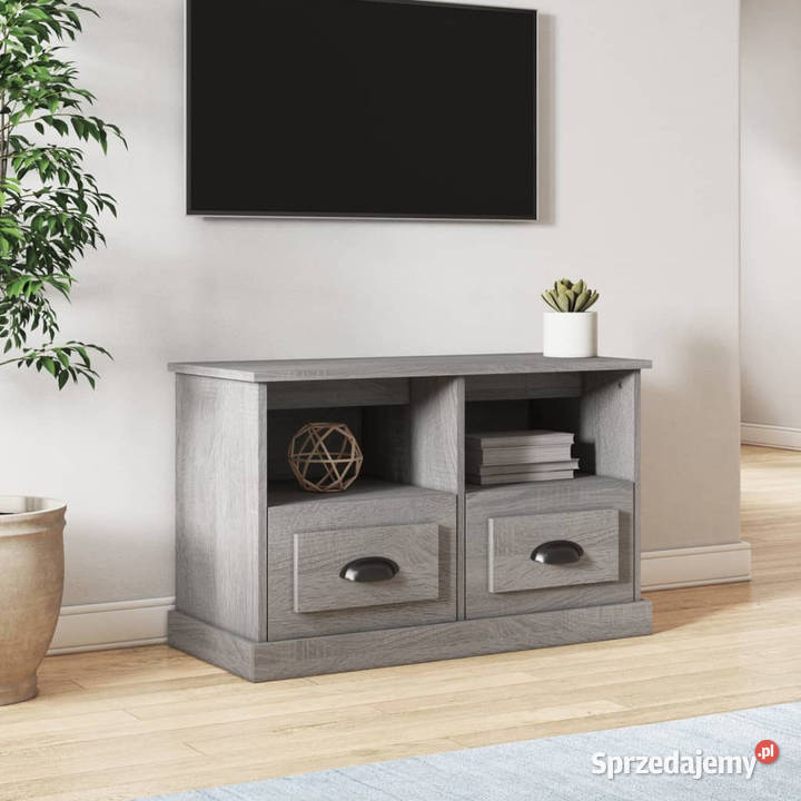 Szafka pod TV szary dąb sonoma 80x35x50 WM816286 Warszawa