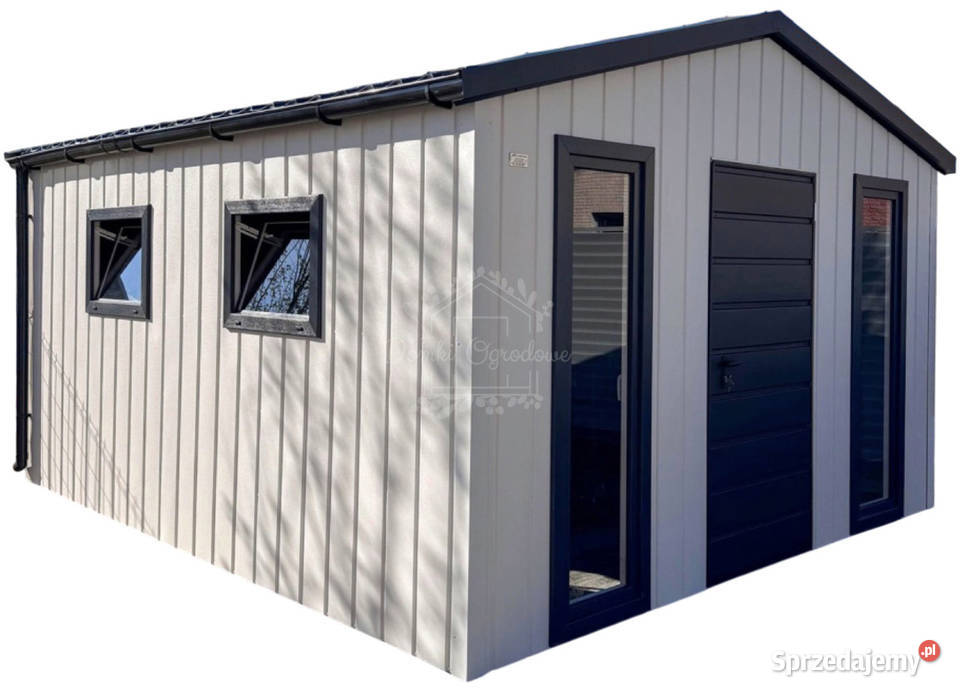 Domek ogrodowy 3x4 drzwi 4 x okno biały antracyt Legnica sprzedam