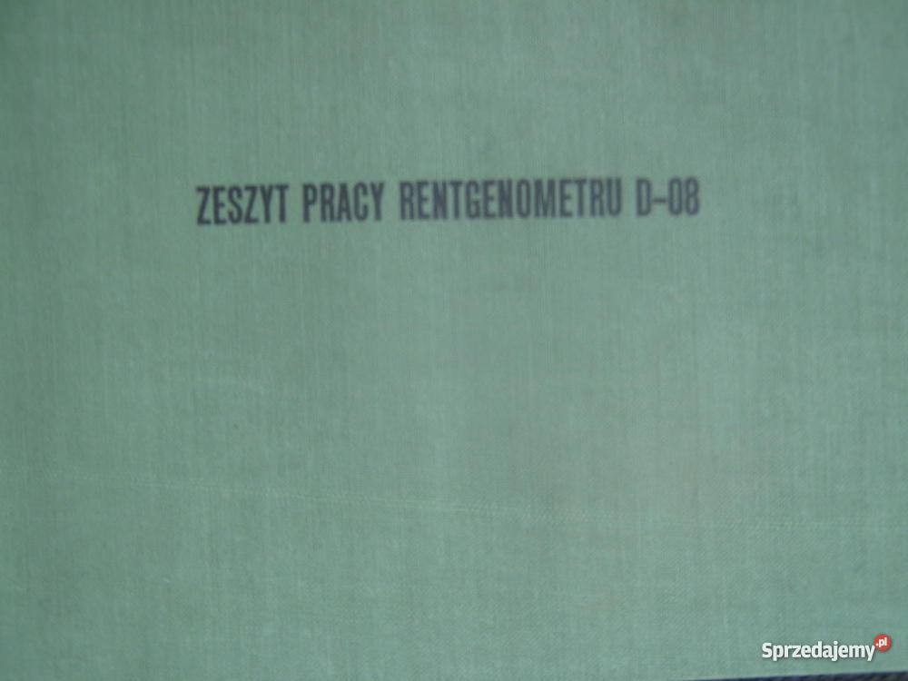 rentgenometru D08 Nowa Sucha sprzedam