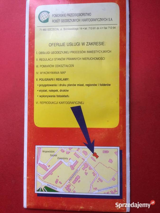 769 Świnoujście Międzyzdroje Plany Miast Szczecin sprzedam
