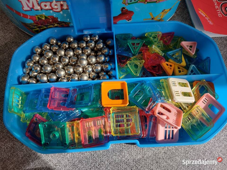 Klocki magnetyczne 458 elementów 3 lata+ Dąbrowa Górnicza