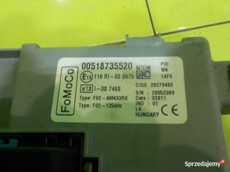 FORD KA MK2 II 11r HB 3D skrzynka modul BSI Skrzynki bezpieczników Suków sprzedam