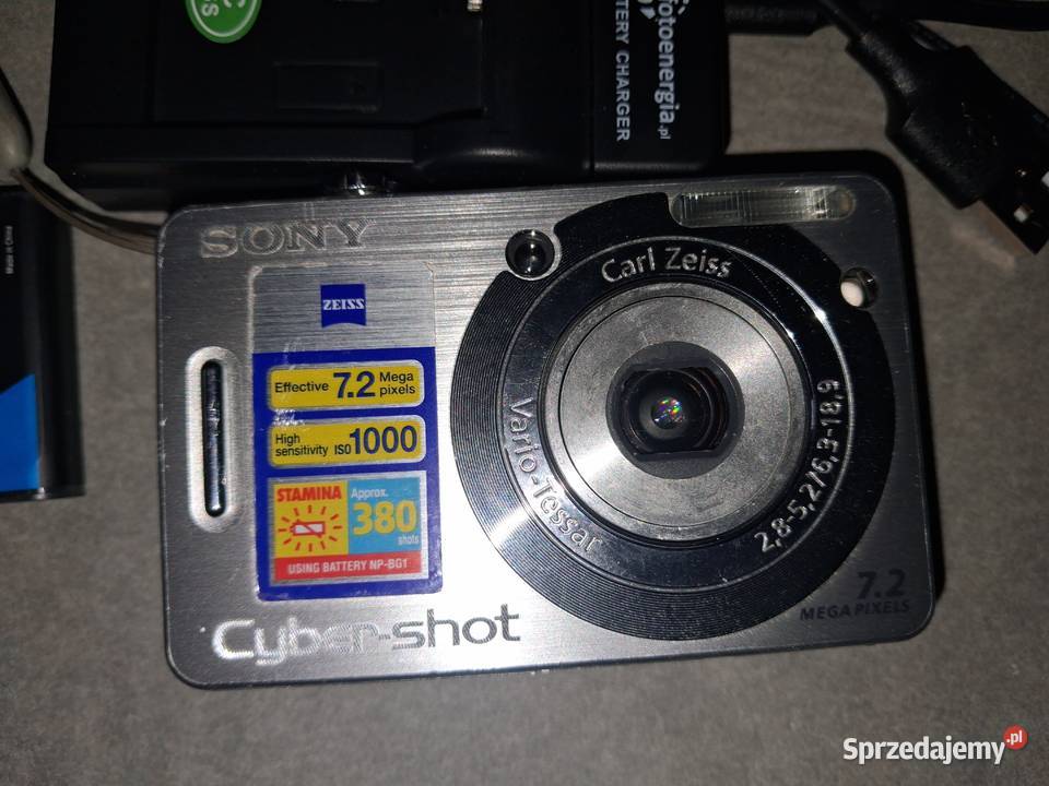 Aparat Sony dsc w55 Cyber shot ładowarka karta Szczecin