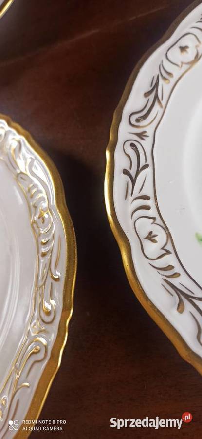 Talerzyk deserowy z ręcznie malowanymi dekorami Gdańsk