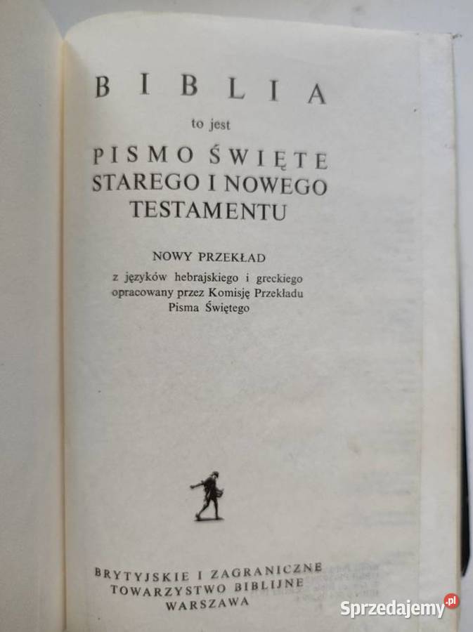 1975 Biblia Warszawska to jest Pismo Święte Kielce