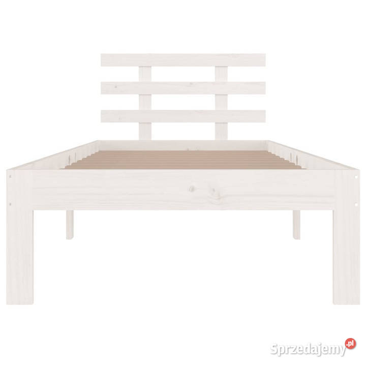 Rama łóżka biała lite drewno 90 x 200 WM814740 mazowieckie Warszawa sprzedam