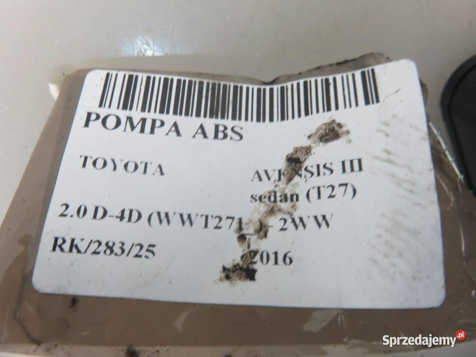 POMPA ABS TOYOTA AVENSIS III T27 2265106455 sprzedam