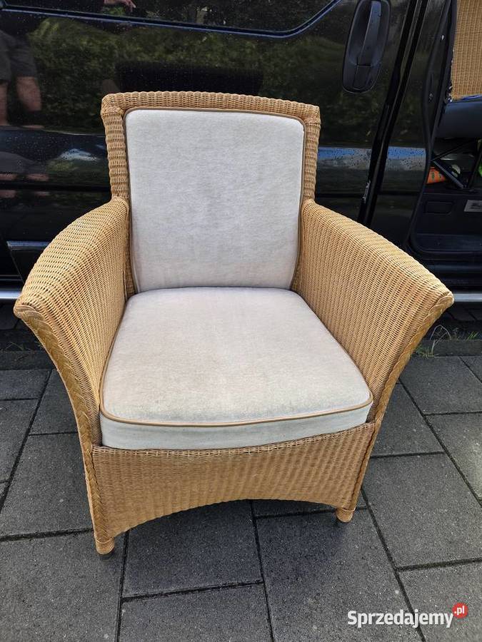 Krzesła do jadalni na taras Lloyd Loom Rattan 2 Łask