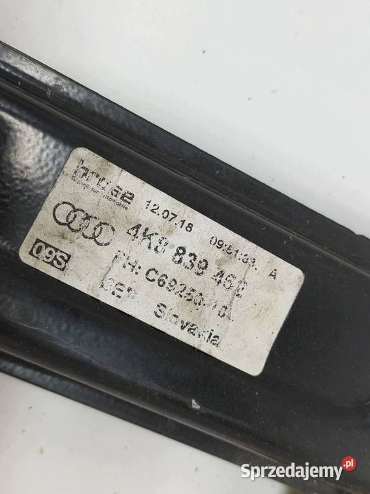 MECHANIZM SZYBY PRAWY TYŁ SEDAN 4K8839462 Audi