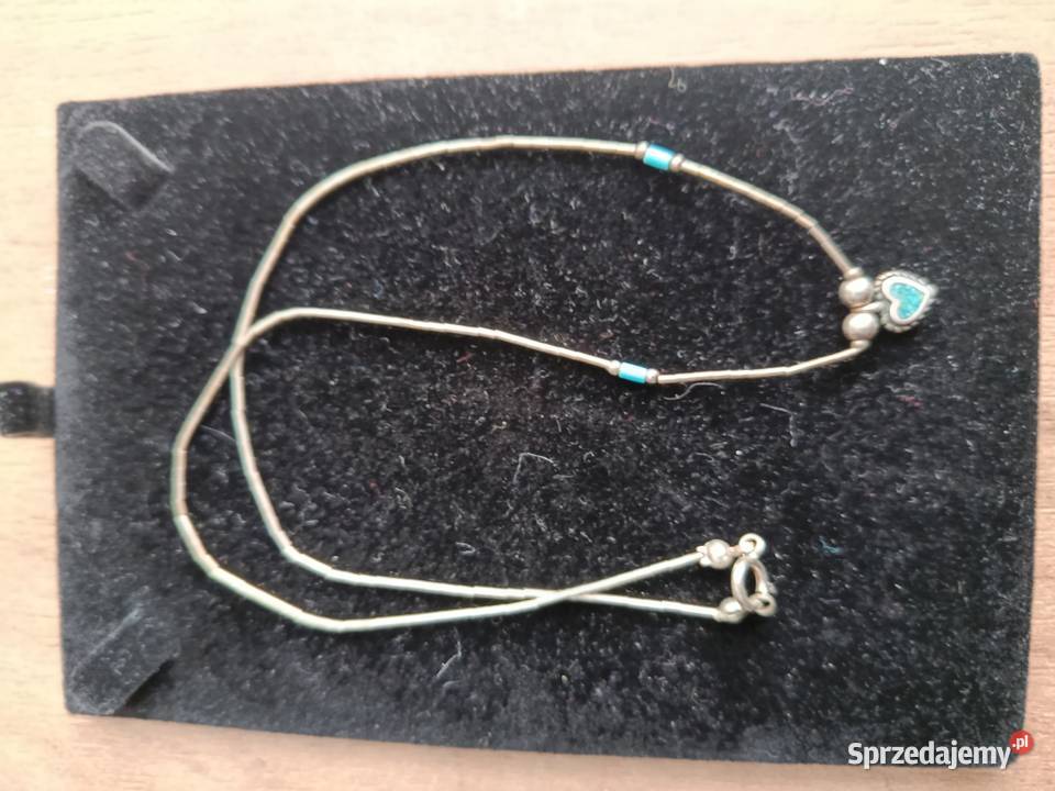 Delikatny naszyjnik srebrny 925 serce Nawajo Choszczno