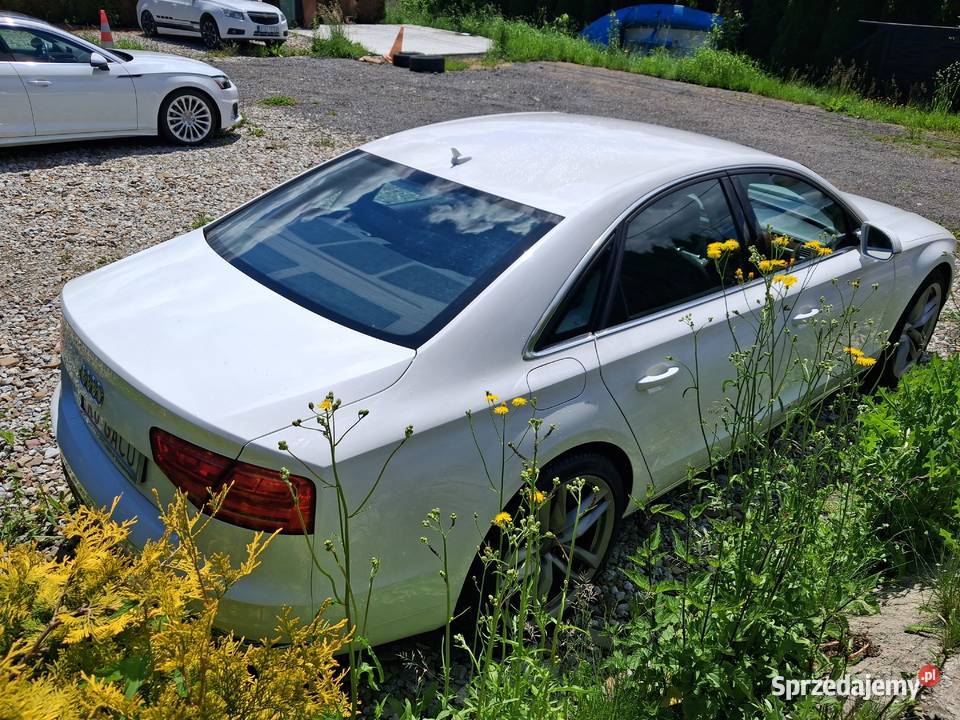 Audi A8 42 TDI D4 biala chip 400 bogata masaże gniazdo USB A8 Rabka-Zdrój
