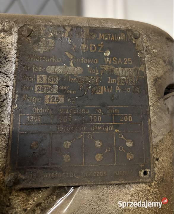 Wiertarka stołowa WSA 25 Kraków