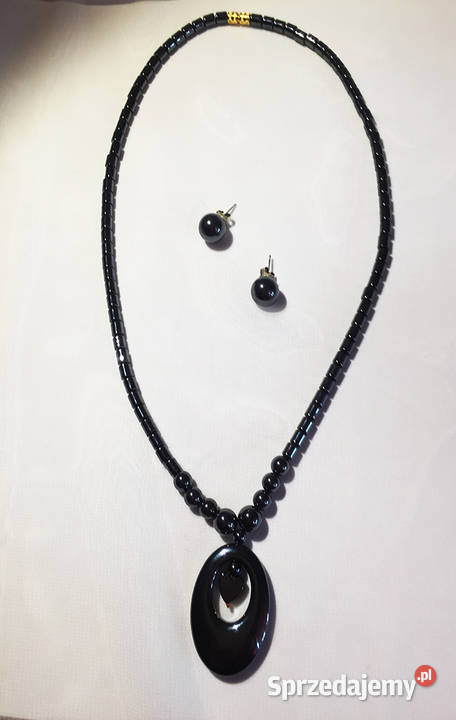 naszyjnik i kolczyki z hematytu podlaskie Łomża