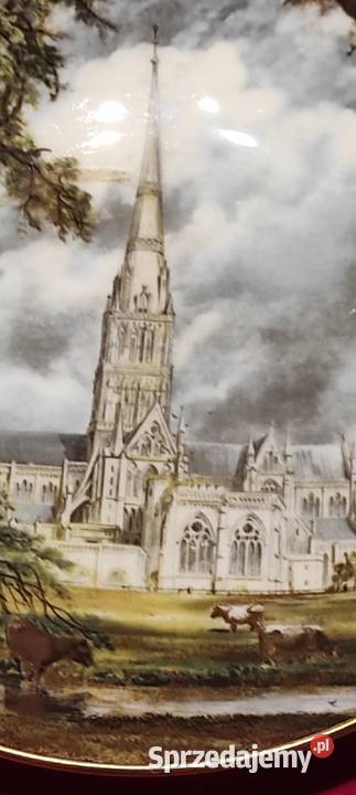 Piękna zabytkowa kolekcjonerska patera Katedra w Pabianice