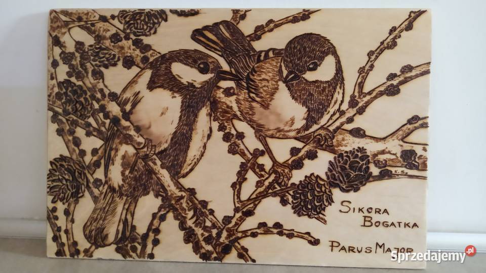 Obraz wypalany pirografia sprzedam