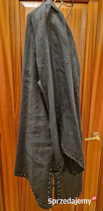 TUNIKA koszula indyjska z lnu 100 czarna haft i Lublin