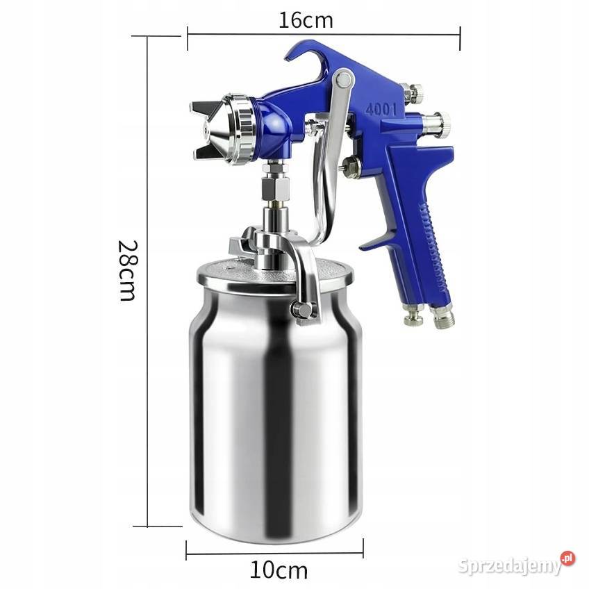Pistolet Lakierniczy LVLP 1L Zbiornik Dysza 14mm