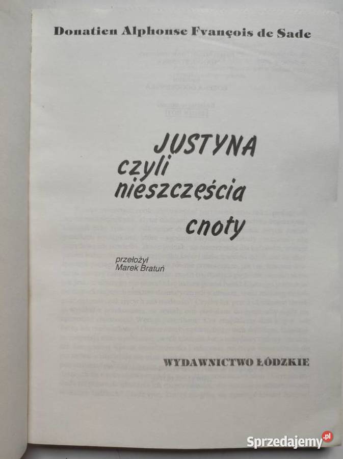 Justyna czyli nieszczęścia cnoty autorstwa Kielce