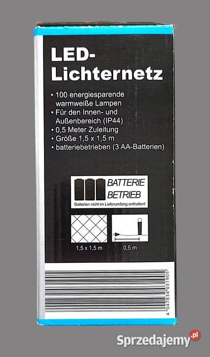 Lampki choinkowe siatka ledowa kurtyna led z 100 małopolskie Chrzanów