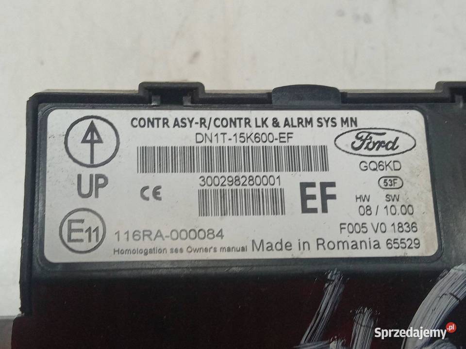 MODUŁ KOMFORTU DN1T15K600EF Ford Fiesta Mk7 sprzedam