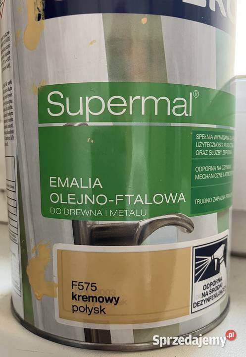 emalia olejnoftalowa firmy Śnieżka kolor kremowy Emalie Tychy