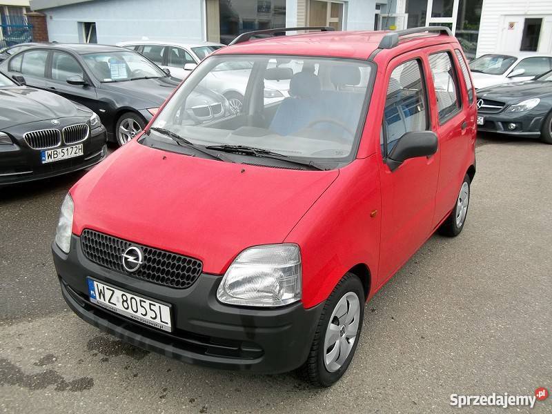 Opel Agila A czerwony Warszawa