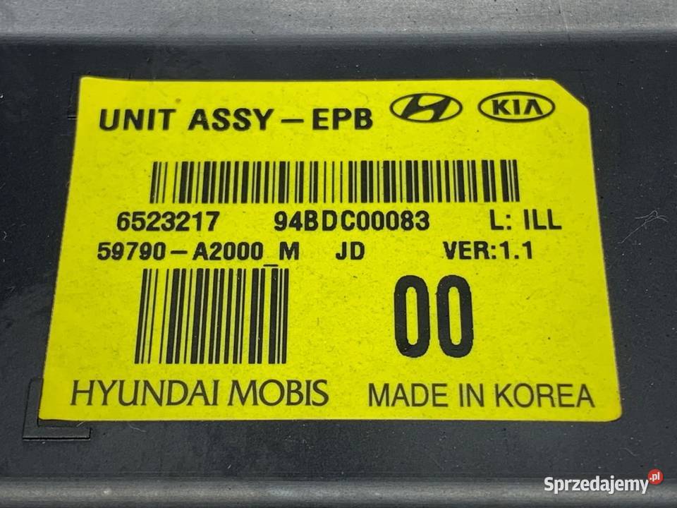 SENSOR AIRBAG KIA CEED 59790A2000 1218 CZUJNIK osobowe Wyposażenie wnętrza