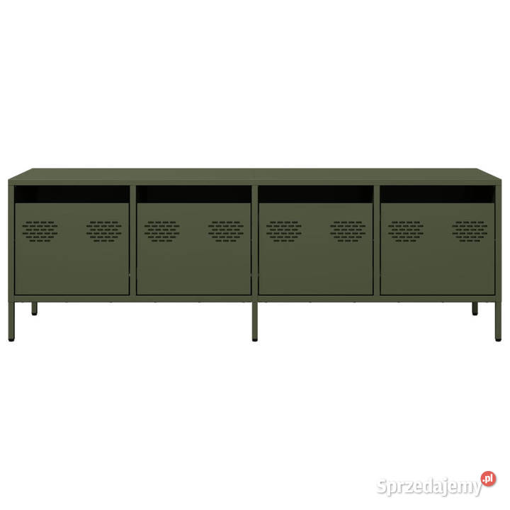Szafka RTV oliwkowa 135x39x435 stal walcowana na Warszawa