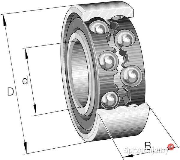 Łożysko kulkowe zwykłe 35x72x23 mm INAFAG Kamionna
