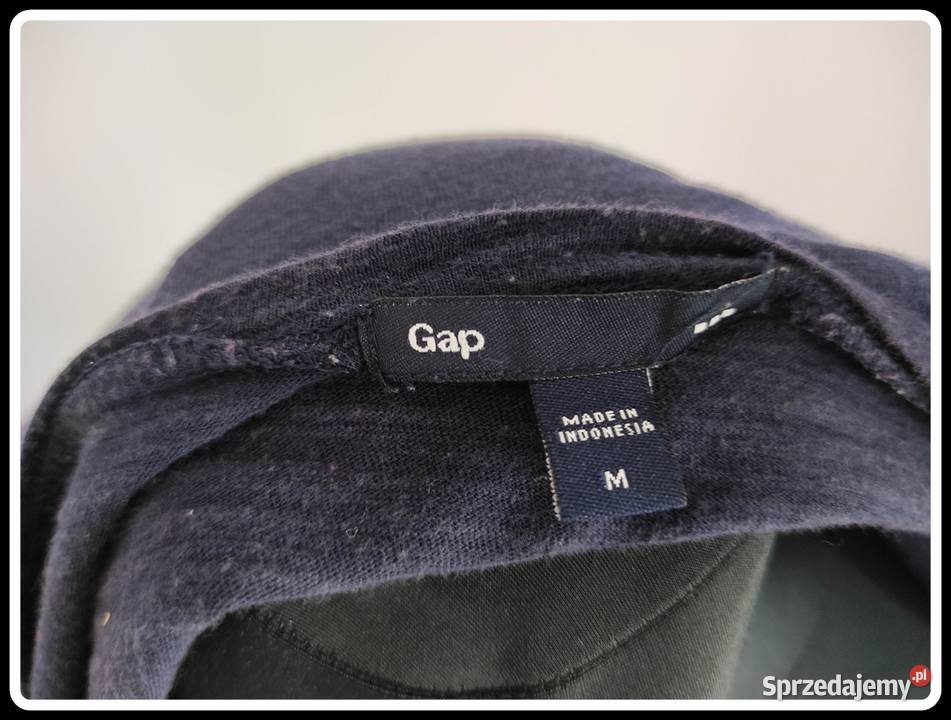 GAP granatowa bluzka oversize 38 M podwijane